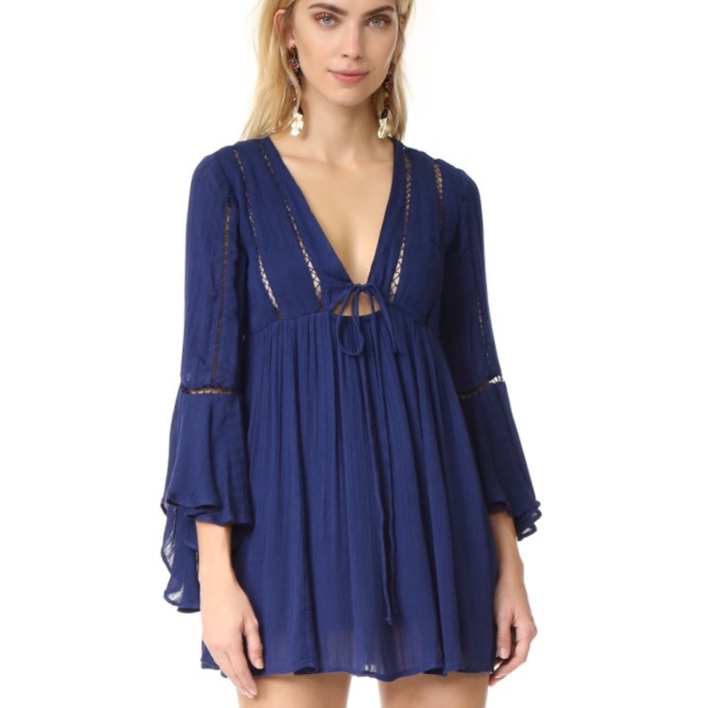 Free people Blue Romeo mini dress